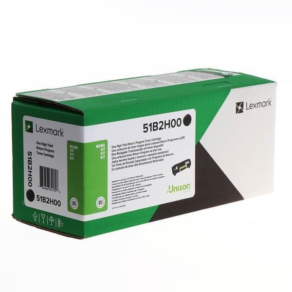 Lexmark Toner 51B2H00 Musta High Yield Return