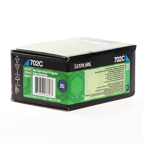 Lexmark Toner 70C20C0 702 Cyan Return
