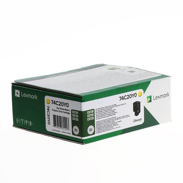 Lexmark Toner 74C20Y0 Gul Return