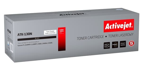 Activejet ATK-130N toner (erstatning for Kyocera TK-130; Supreme; 7200 sider; sort)