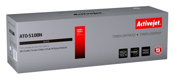 Activejet ATO-510BN toner (erstatning for OKI 44469804; Supreme; 5000 sider; sort)