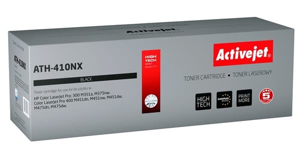 Activejet ATH-410NX toner (ersättning för HP 305X CE410X; Supreme; 4000 sidor; svart)