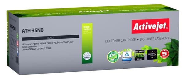 BIO Activejet ATH-35NB toner til HP, Canon printere, erstatning HP 35A CB435A, Canon CRG-712; Sup