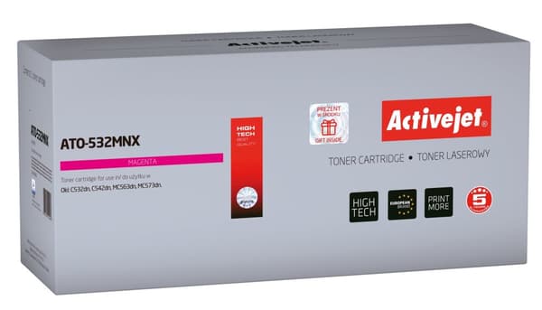 Activejet ATO-532MNX toner (ersättning för OKI 46490606; Supreme; 6000 sidor; magenta)