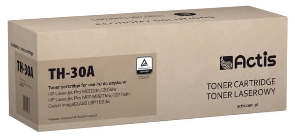 Actis TH-30A toner (erstatning for HP 30A CF230A; Standard; 1600 sider; sort)