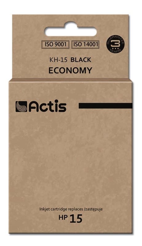 Actis KH-15 muste (korvaa HP 15 C6615N:lle; standardi; 44 ml; musta)