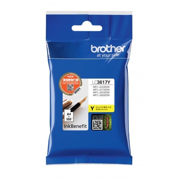 Brother LC-3617Y blækpatron 1 stk. Original Standard Yield Gul