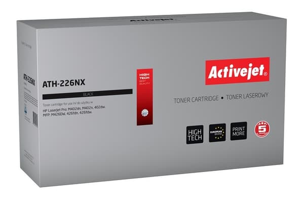 Activejet ATH-226NX -väriaine (korvaa HP 226X CF226X:lle; Supreme; 9000 sivua; musta)