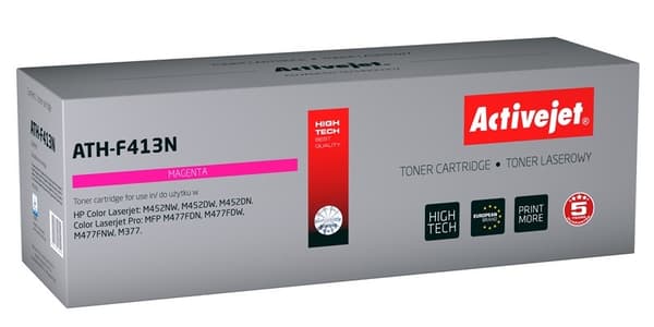 Activejet ATH-F413N toner (erstatning for HP 410A CF413A; Supreme; 2300 sider; magenta)