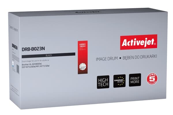 Activejet DRB-B023N tromle (erstatning for Brother DR-B023; Supreme; 12000 sider; sort)