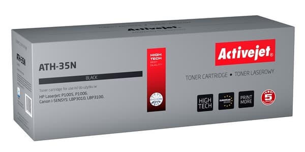 Activejet ATH-35N toner (ersättning för HP 35A CB435A, Canon CRG-712; Supreme; 1800 sidor; svart)