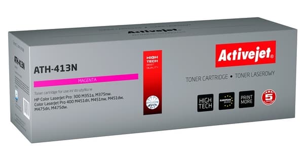 Activejet ATH-413N toner (ersättning för HP 305A CE413A; Supreme; 2600 sidor; magenta)