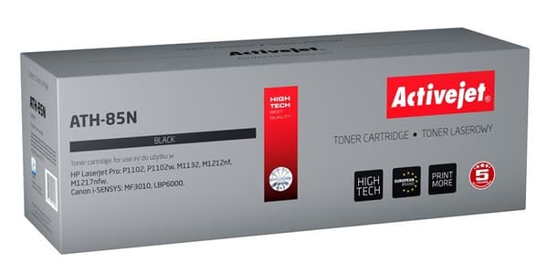Activejet ATH-85N väriaine (korvaa HP 85A CE285A:lle, Canon CGR-725; Supreme; 2000 sivua; musta)