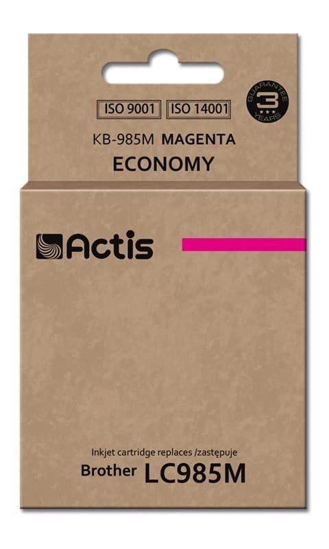 Actis KB-985M blækpatron (erstatning for Brother LC985M; Standard; 19,5 ml; magenta)