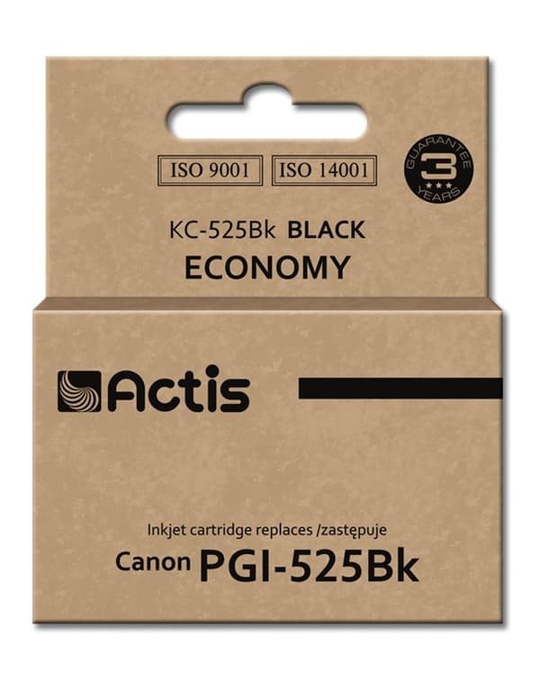 Actis KC-525BK blæk (erstatning for Canon PGI-525Bk; Standard; 20 ml; sort (med chip)