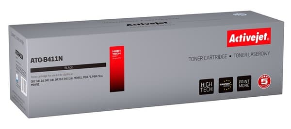 Activejet ATO-B411N toner (erstatning for OKI 44574702; Supreme; 4000 sider; sort)