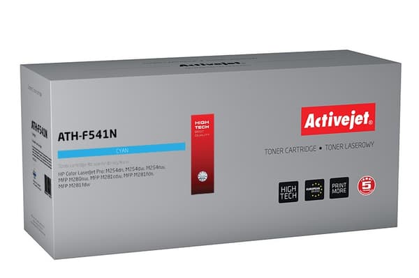 Activejet ATH-F541N -väriaine (korvaa HP 203A CF541A:lle; Supreme; 1300 sivua; syaani)