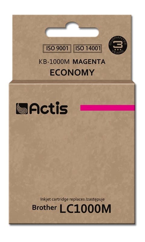 Actis KB-1000M muste (korvaa Brother LC1000M/LC970M:lle; standardi; 36 ml; magenta)