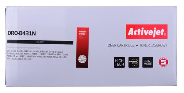Activejet DRO-B431N rumpu (korvaa OKI 44574302; Supreme; 25000 sivua; musta)
