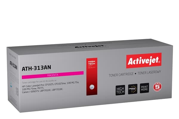 Activejet ATH-313AN toner (erstatning for HP 126A CE313A, Canon CRG-729M; Premium; 1000 sider; mag