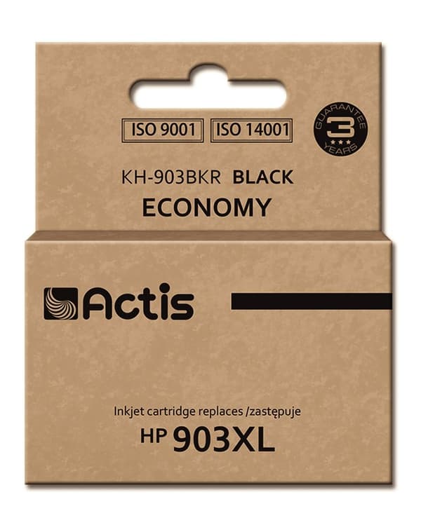 Actis KH-903BKR bläck för HP; ersättning för HP 903XL T6M15AE; Standard; 30 ml; svart - Nytt Chip