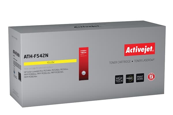 Activejet ATH-F542N toner (erstatning for HP 203A CF542A; Supreme; 1300 sider; gul)