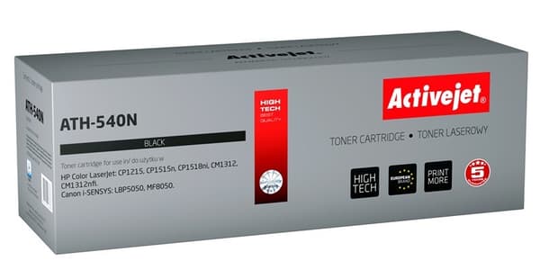 Activejet ATH-540N toner (ersättning för HP 125A CB540A, Canon CRG-716B; Supreme; 2400 sidor; svart