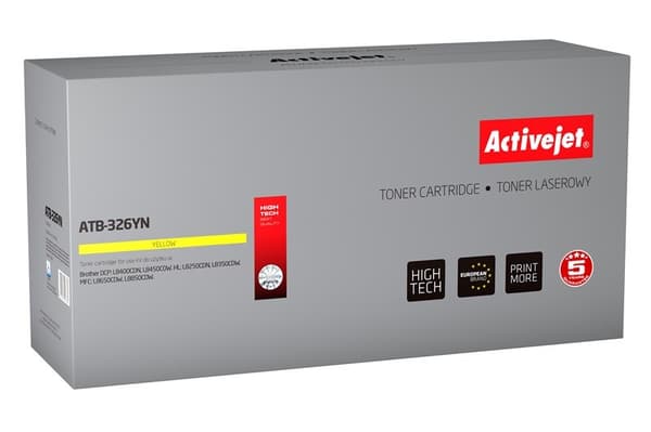 Activejet ATB-326YN toner (ersättning för Brother; TN-326Y; Supreme; 3500 sidor; gul)