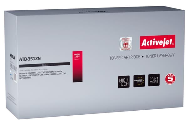 Activejet ATB-3512N toner (erstatning for Brother TN-3512; Supreme; 12000 sider; sort)