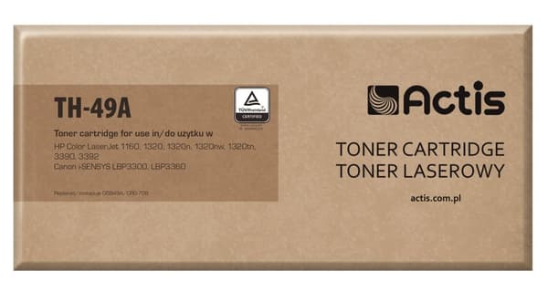 Actis TH-49A printertonerpatron HP, Canon, kompatibel med HP 49A Q5949A, Canon CRG-708; Stan