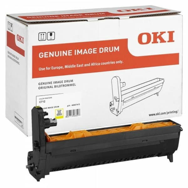 Printertromle OKI 46507413 Gul Sort