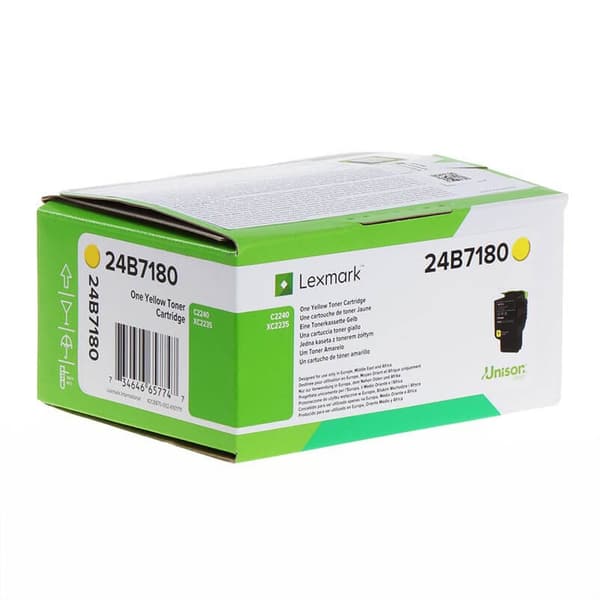 Lexmark Toner 24B7180 Gul, Return