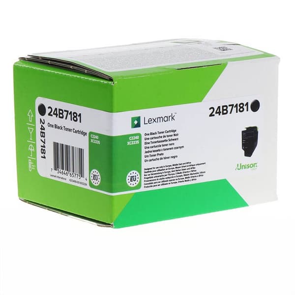 Lexmark Toner 24B7181 Svart, Return