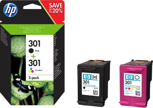 HP 301 Bl En Kl Action Pack N9j72ae