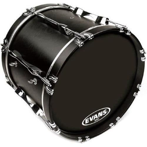Evans Evans MX2 Black Marching Bass Drum Head, 26 tum