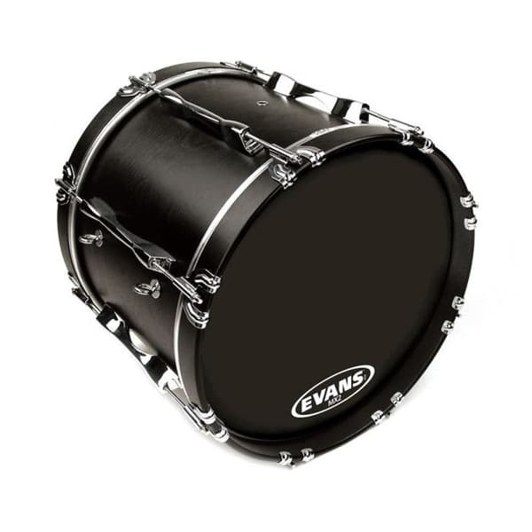 Evans Evans MX2 Black Marching Bass Drum Head, 26 tum