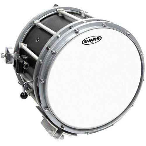 Evans Evans Hybrid White Marching Band Snare Trum Head, 13-tums