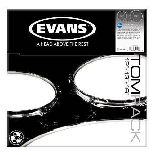 Evans Clear Tom Head Packs Evans Hydraulic, Standard (12", 13" och 16")