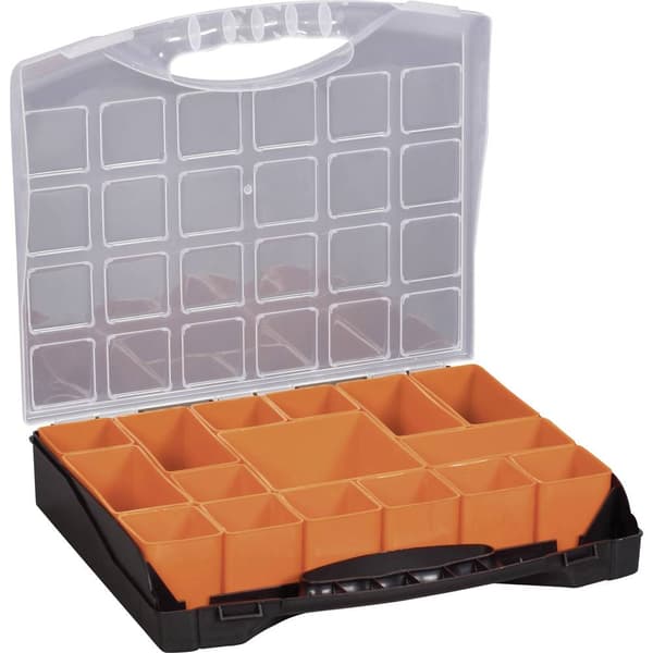 Alutec Sortimentlåda-set (L x B x H) 322 x 279 x 297 mm Antal fack: 16 rörlig underavdelning Innehåll 1 st