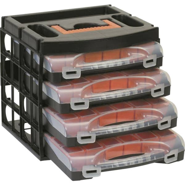 Alutec Sortimentlåda-set (L x B x H) 322 x 279 x 297 mm Antal fack: 16 rörlig underavdelning Innehåll 1 st