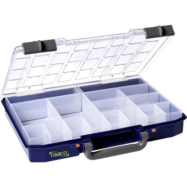 raaco CarryLite 55 4x8-16 Sortimentlåda (L x B x H) 337 x 278 x 57 mm Antal fack: 16 Innehåll 1 st