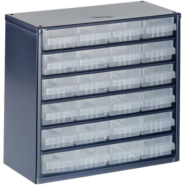 raaco 624-01 Smådelsmagasin (B x H x D) 306 x 283 x 150 mm Antal fack: 24 Innehåll 1 st