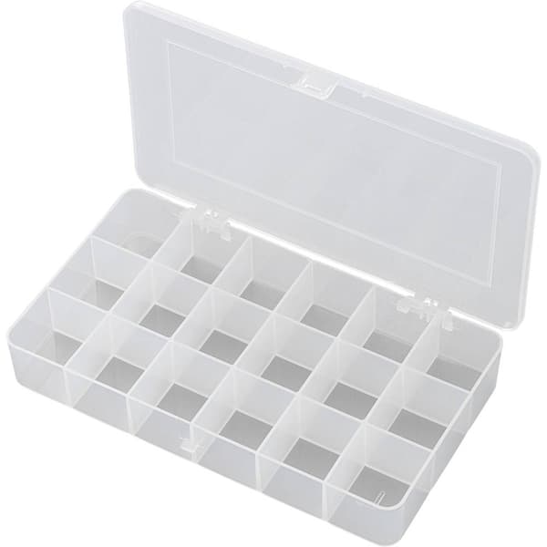 TRU COMPONENTS E-107 Låda (L x B x H) 210 x 112 x 30 mm Antal fack: 18 fast underavdelning Innehåll 1 st
