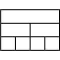 Miniatyrbild 3 av 4: raaco Assorter 6-7 Låda (L x B x H) 175 x 143 x 32 mm Antal fack: 7 fast underavdelning Innehåll 1 st