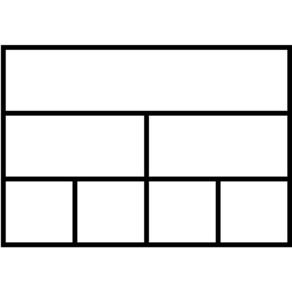 raaco Assorter 6-7 Låda (L x B x H) 175 x 143 x 32 mm Antal fack: 7 fast underavdelning Innehåll 1 st