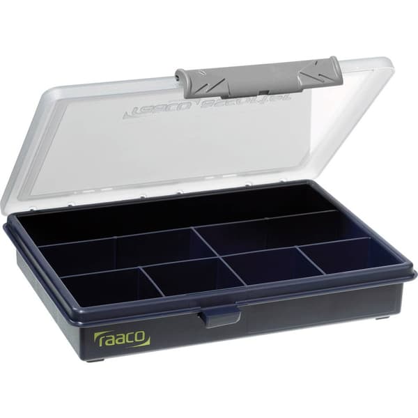 raaco Assorter 6-7 Låda (L x B x H) 175 x 143 x 32 mm Antal fack: 7 fast underavdelning Innehåll 1 st