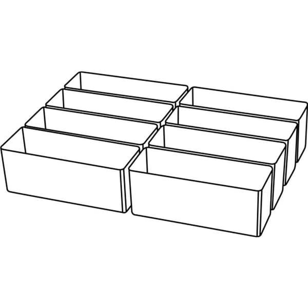 raaco Sortimentlåda-insats (L x B x H) 220 x 160 x 47 mm Antal fack: 8 Innehåll 1 st