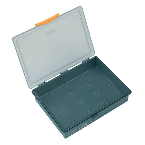 Weidmüller PSC5-01 PP Sortimentlåda (L x B x H) 195 x 241 x 56 mm Antal fack: 1 fast underavdelning Innehåll 1 st