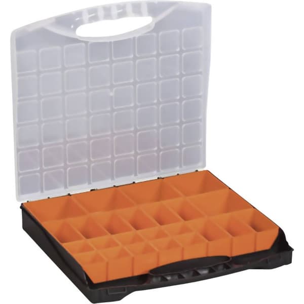 Alutec Sortimentlåda (L x B x H) 400 x 370 x 58 mm Antal fack: 24 rörlig underavdelning Innehåll 1 st