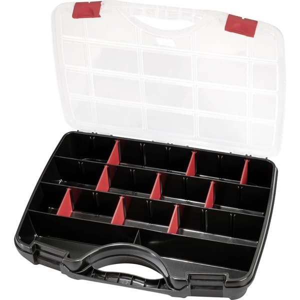 Parat PROFI-LINE Organize S Sortimentlåda (B x H x D) 390 x 290 x 60 mm Antal fack: 26 Innehåll 1 st